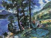 Lovis Corinth Walchensee mit Springbrunnen oil painting